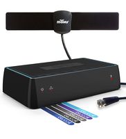 Sling AirTV Dual-Tuner Local Channel Streamer for TVs and Mobile Devices with DVR Capablities and Works w/Sling TV Bundle with Mohu 25 Mile HDTV Antenna and 5X Cable Ties | Bonus $25 Sling TV Credit