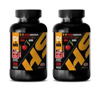 Brain Booster Supplements Focus Memory - B-12 1000 MCG METHYLCOBALAMIN - Non GMO - SUBLINGUAL - b12 Vitamin Supplement sublingual - 2 Bottles 240 Fast Dissolve Tablets