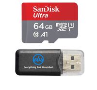 64GB Memory Card for GoPro Hero 4 Black/Silver - Sandisk Ultra 64G Micro SDXC Micro SD UHS-1 TF Class 10 for Hero4 Silver Edition / Hero4 Black Edition w/Everything But Stromboli Memory Card Reader
