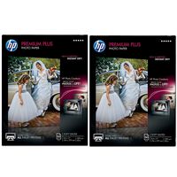 HP Premium Plus Photo Paper, Soft Gloss (50 Sheets, 8.5 x 11 Inches) - 2 Pack