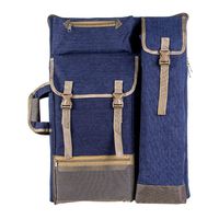 Transon Art Portfolio Case Artist Backpack Canvas Bag Large 26" x 19.5" Navy Blue