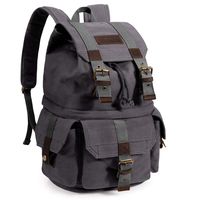 S-ZONE Canvas DSLR SLR Camera Backpack Mens Rucksack Bag Knapsack for Sony Canon