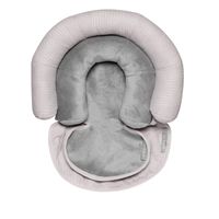 JJ Cole - Head Support, Newborn Head and Neck Support for Car Seat and Stroller, Designed to Adjust with Age, Grey Herringbone, Birth and Up