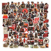 108pcs Game Red Dead Redemption Stickers for Personalize Water Bottle Car Helmet Skateboard Luggage Bike Bumper Notebook Laptop Waterproof Graffiti (Red Dead: Redemption)