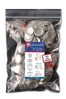 100 Buttons to Cover - Made in USA - Self Cover Buttons with Flat Backs - Size 45 with Tool