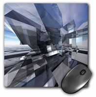 3dRose LLC 8 x 8 x 0.25 Inches Checker Cubes Abstract Three Dimensional Checker Board with Stretched Squares Mouse Pad (mp_19436_1)