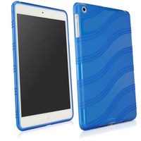 BoxWave iPad mini with Retina display AirWave Case - Slim-Fit Ultra Durable TPU Case with Stylish Broad Curved Stripe Pattern- iPad mini with Retina display Cases and Covers (Super Blue)