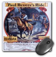 3dRose LLC 8 x 8 x 0.25 Inches Mouse Pad, Paul Reveres Ride March-Two Step by ET Paull inscribed to The Daughters of The American Revolution (mp_156859_1)