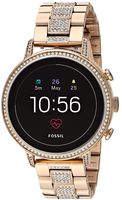 Fossil Women's Gen 4 Venture HR Heart Rate Stainless Steel Touchscreen Smartwatch, Color: Gold (Model: FTW6012)