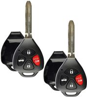 Discount Keyless Entry Remote Fob Key Shell Case and Button Pad Outer Cover For HYQ12BBY, GQ4-29T, MOZB41TG (2 Pack)