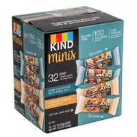 KIND Bar Dark Chocolate Nuts & Sea Salt; Caramel Almond & Sea Salt Gluten Free, Low Sugar Minis Variety Pack,