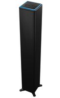 Sharper Image SWF2001BK Wall Powered Amazon Alexa Bluetooth Tower Speaker with Far Field Voice Control, Voice Controled Smart Floorstanding Tower Speaker with WiFi, Ask Alexa Anything You Want
