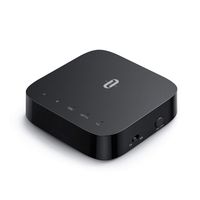 Bluetooth Transmitter Receiver with Indicator, Wireless Audio Adapter for AUX/RCA/Optical Devices