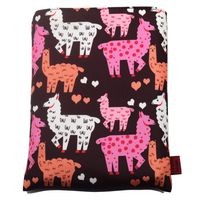 Book Sleeves Llama Gifts for Women Teen Girls Book Sleeve Book Protector Pouches Canvas 10 Inch x 8 Inch