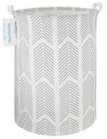 LANGYASHAN Storage Bin，Canvas Fabric Collapsible Organizer Basket for Laundry Hamper,Toy Bins,Gift Baskets, Bedroom, Clothes,Baby Nursery (Arrowhead)