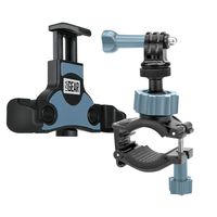 Action Camera Accessories Bundle Set USA Gear Handlebar Mount Smartphone Tripod/Action Cam Mount Adapter - Works Phones Apple, Samsung, LG, Motorola & More