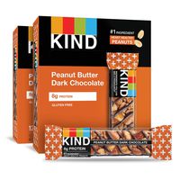 KIND Bars, Peanut Butter Dark Chocolate, 8g Protein, Gluten Free Bars, 1.4 Ounce,24 Count