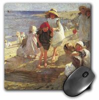 3Drose LLC 8 X 8 X 0.25 Inches Mouse Pad, The Beach by Laura Knight (Mp_126799_1)