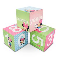 Disney Baby Girls Character Milestone Block Set, Minnie Mouse, Size