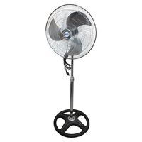 Comfort Zone CZHVP18EX High-Velocity 3-Speed 18-inch Industrial Oscillating Pedestal Fan with Adjustable Tilt