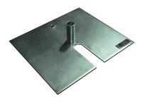 OnlineEEI Base Plate, Zinc Coated Steel, for use with Pipe and Drape System, 14"X16"x3/16 12lb