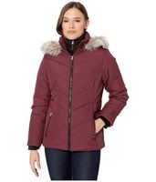 Free Country Puffer with Side Tabs Brick Red MD