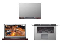 Silver Brushed Aluminum skin decal wrap skin case for Dell inspiron 15 7567 15.6" Gaming Laptop