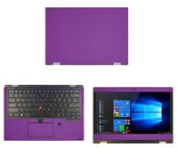 decalrus - Protective Decal for Lenovo ThinkPad Yoga L380 (13.3" Screen) Laptop Purple Carbon Fiber Skin case Cover wrap CFlenovoThnkpadYoga_L380Purple