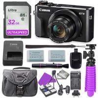 Canon PowerShot G7 X Mark II Digital Camera with 32GB SD Memory Card + Accessory Bundle