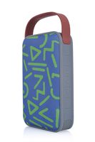 Portable Shockproof Wireless Bluetooth Speaker in 20W with 360 Degree Durable Fabric and Power Bank - Immersive Sound, Extreme Bass, and Rubber Durable Handle - Green Color HARMONY By TRAKK