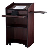 Oklahoma Sound Aristocrat Floor Lectern, Mahogany