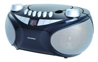 Sylvania Portable Cassette, CD, AM/FM Radio Boombox, with Cassette Player (SRCD286)