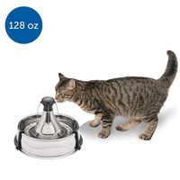 PetSafe Drinkwell 360 Multi-Pet Stainless Steel Dog and Cat Fountain - Filtered Water - 128 oz. Water Capacity