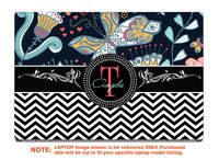 decalrus - Protective Decal for The HP EliteBook x360 1030 G2 (13.3" Screen) Laptop with Customized Monogram HPelitebk1030g2-Monogram38