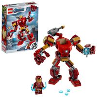 LEGO Marvel Avengers Iron Man Mech 76140 Kids' Superhero Mech Figure, Building Toy with Iron Man Mech and Minifigure, New 2020 (148 Pieces)