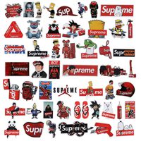 Supreme Stickers 50 Packs VSCO Cool Stickers and Decals for Hydro Flask, Water Bottles, Laptops, Skateboard, Guitar, Phone, Car, VSCO Stuff, Aesthetic Trendy Waterproof Vinyl Sticker for Kids, Teens