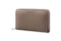 Moleskine Lineage Leather Zip Wallet, Taupe Brown