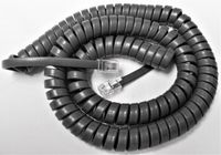 25 Pack of Medium Gray 12' Ft Handset Cords for Avaya Phone Definity 6400 Series 6408 6416 6424 6408D 6416D 6424D Partner 6 6D 18 18D 34D MLS 6 12 12D 18D 34D Digital Curly Coil Lot by DIY-BizPhones
