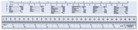Westcott Metric/Inch Ruler, 30cm, 12", Opaque (M-109)
