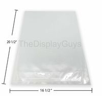The Display Guys, 100 Pcs Acid-Free 16.5"x20.5" Clear Plastic Bags for 16"x20" Art Picture Photo Framing Mats