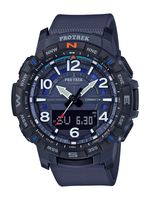 Casio Men's Pro Trek Bluetooth Connected Quartz Sport Watch with Resin Strap, Blue, 22.2 (Model: PRT-B50-2CR)