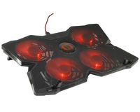 Game Lab Vortex E-Sport LED Cooling Pad for 15.6-17-Inch Laptops with Four 120mm Fans at 1400 RPM