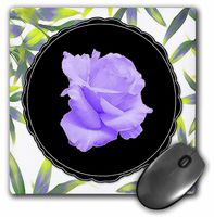 3dRose LLC 8 x 8 x 0.25 Inches Purple Rose Mouse Pad (mp_14927_1)
