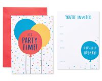 American Greetings Party Invitation Postcards, Balloons (25-Count)