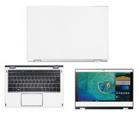 decalrus - Protective Decal for Acer Spin 1 SP111-32N (11.6" Screen) Laptop White Carbon Fiber Skin Skins Decal for case Cover wrap CFacerSpin1_SP111-32nWhite