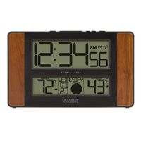 La Crosse Technology 513-1417CH-INT Atomic Digital Clock with Temperature and Moon Phase