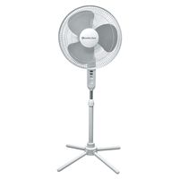 Comfort Zone CZST161BTE 3-Speed 16-inch Oscillating Pedestal Fan with Folding Base and Adjustable Height and Tilt