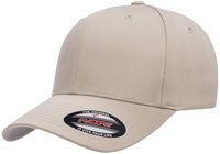 Flexfit Men's Athletic Baseball Fitted Cap, Stone, S/M