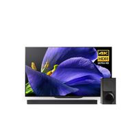 Sony XBR-65A9G 65 Inch TV: MASTER Series BRAVIA OLED 4K Ultra HD Smart TV with HDR and Alexa Compatibility -  X9000F 2.1ch Dolby Atmos Soundbar and HT-X9000F Wireless Subwoofer - 2019 Model
