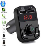 Pelotek; Wireless FM Transmitter for Car, FM Transmitter Handfree | Radio Wireless Bluetooth Transmitter with Dual USB Charging Port | Supports USB Drive SD/TF Card MP3 Music Player Hands Free (Black